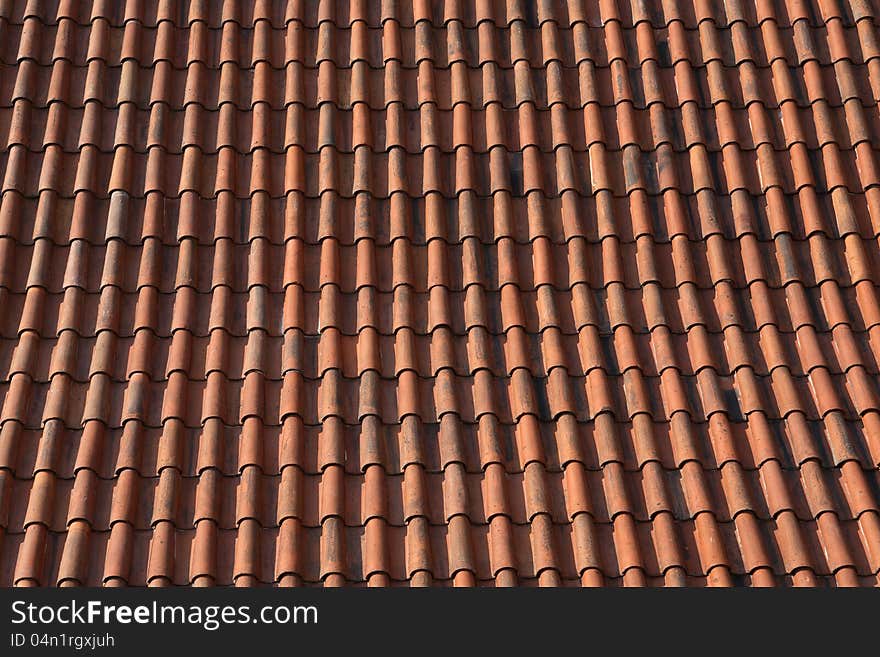 Tile Roof Background