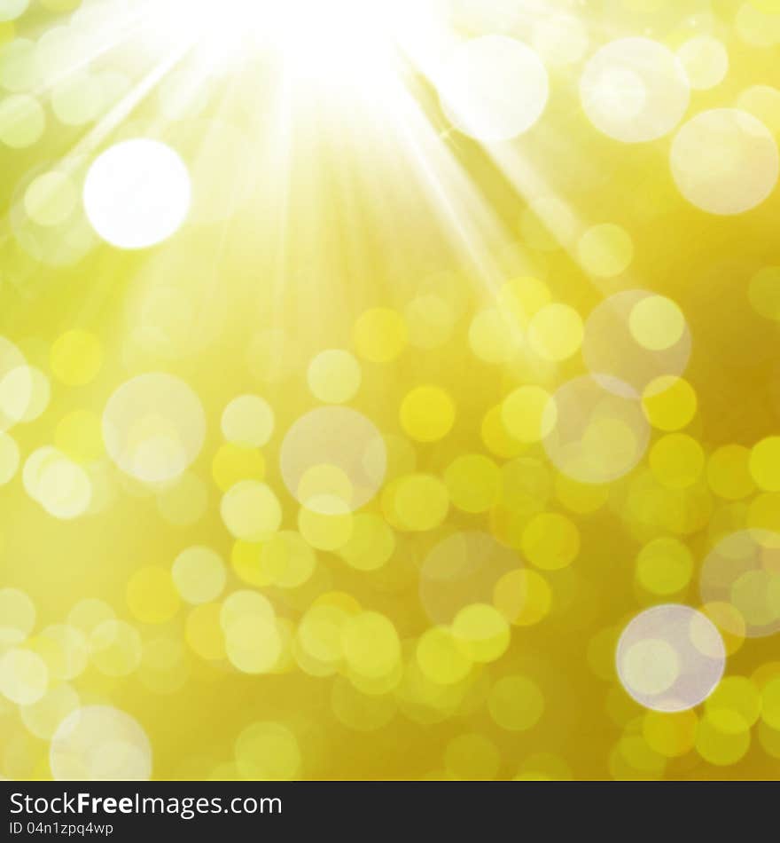 Nature Bokeh - yellow abstract background. Nature Bokeh - yellow abstract background