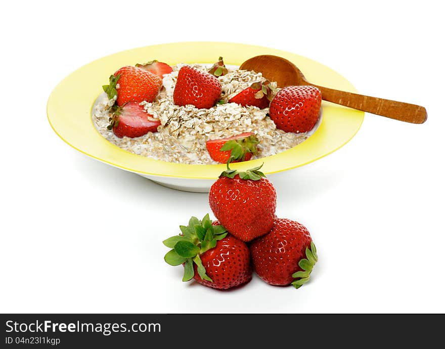 Healthy Breakfast And Strawberries