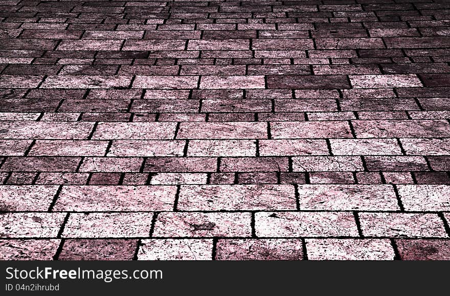 Old pink tile