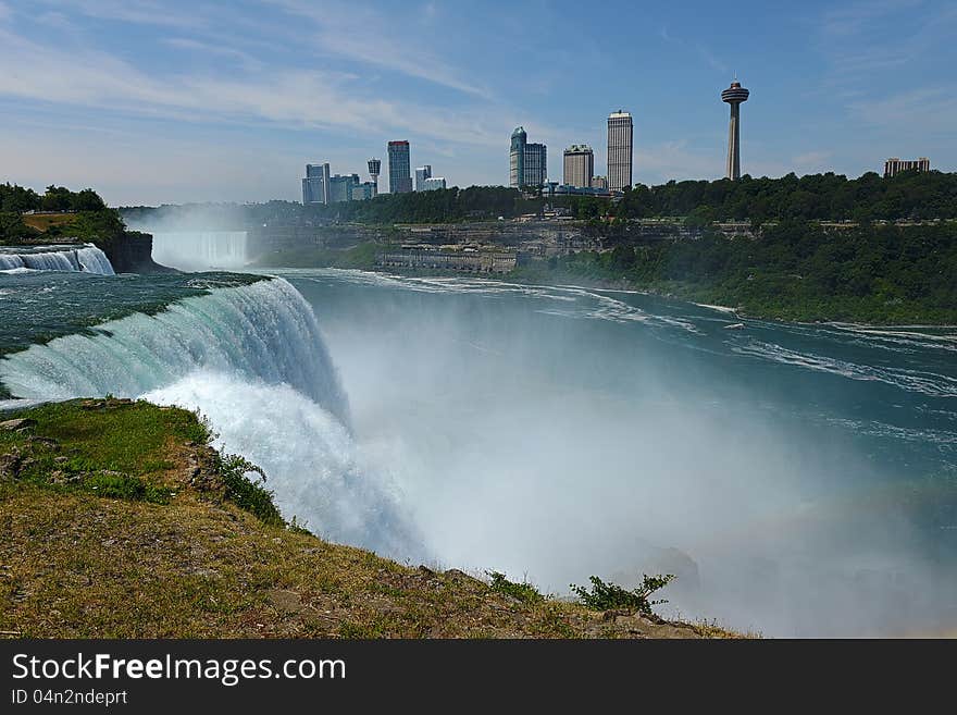 Niagara Falls as seen from the American side