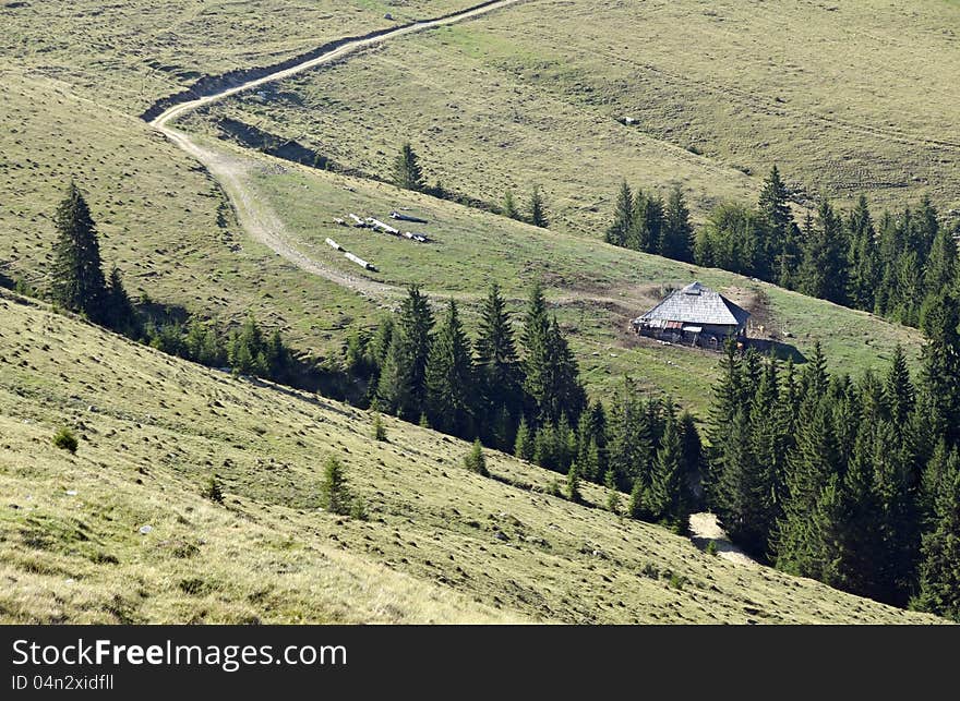 Specific mountain relief near Transalpina road in Romania. Specific mountain relief near Transalpina road in Romania