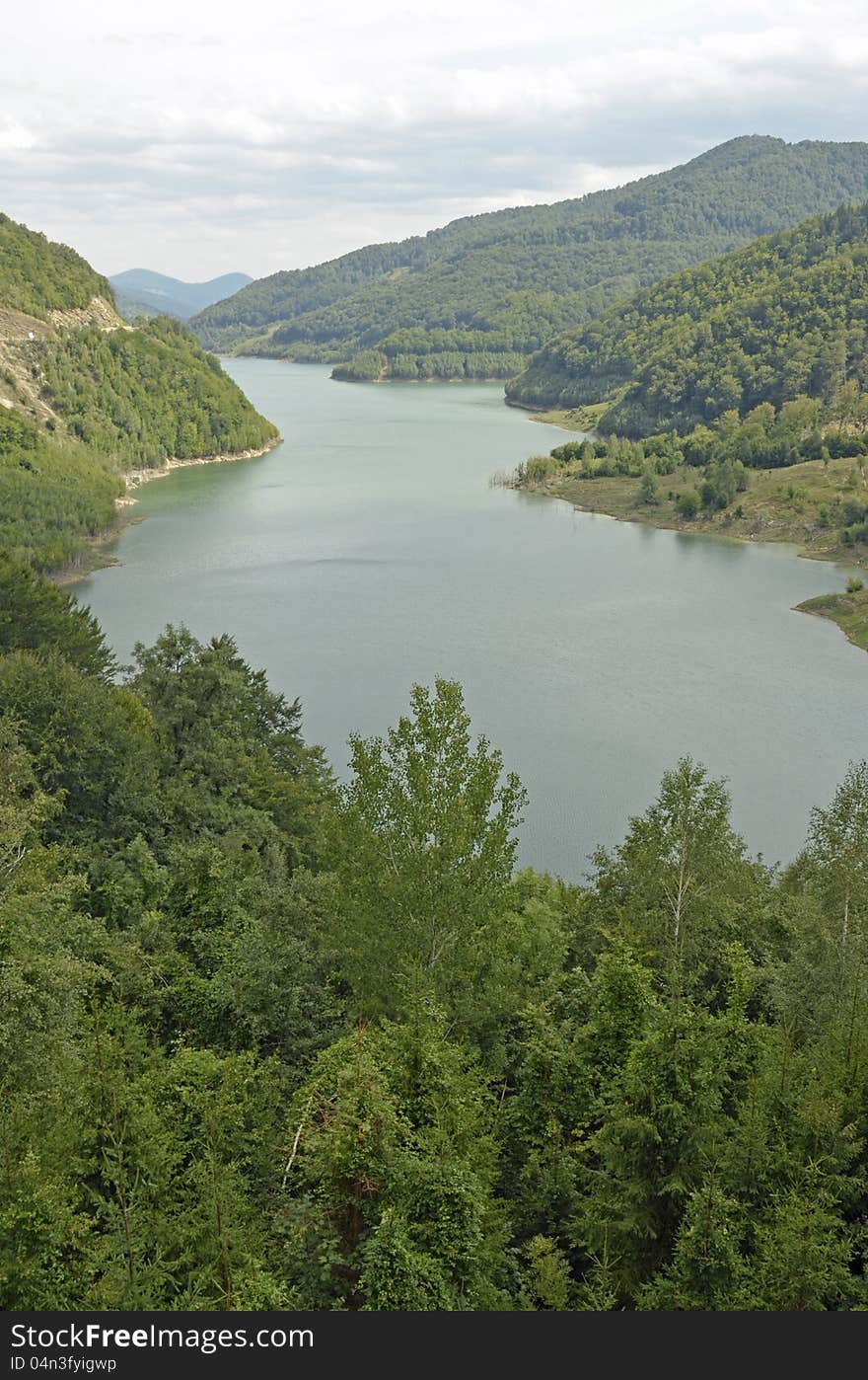 Siriu valley in Romania in Carpathian mountains is a touristic attraction. Siriu valley in Romania in Carpathian mountains is a touristic attraction.