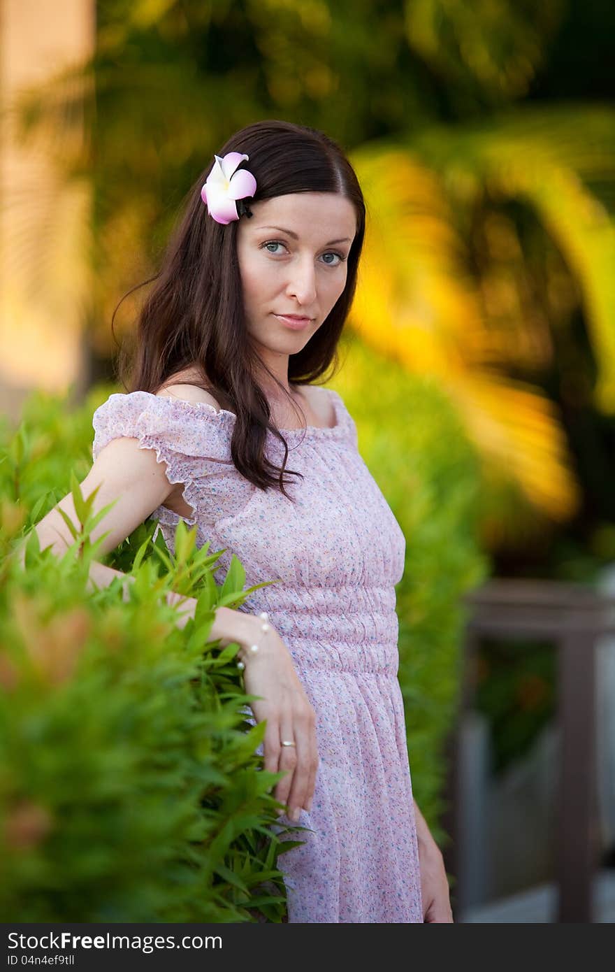 Portrait Of A Girl In Phuket Island