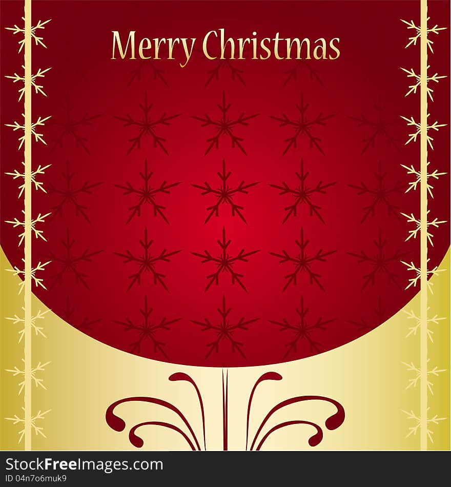 Christmas card background illustration design