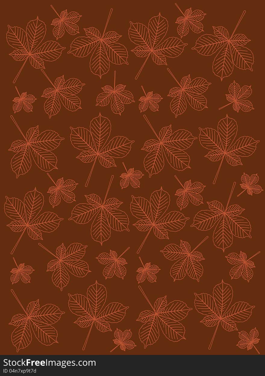 Background from autumn leaves