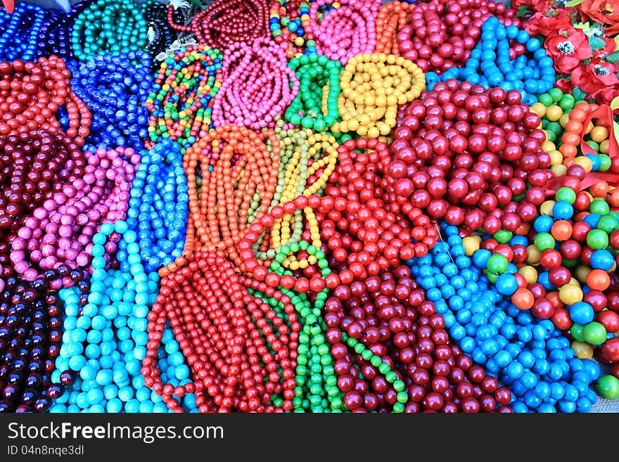 Beautiful color asian jewellery closeup