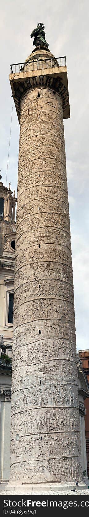 Trajan S Column In Rome, Italy