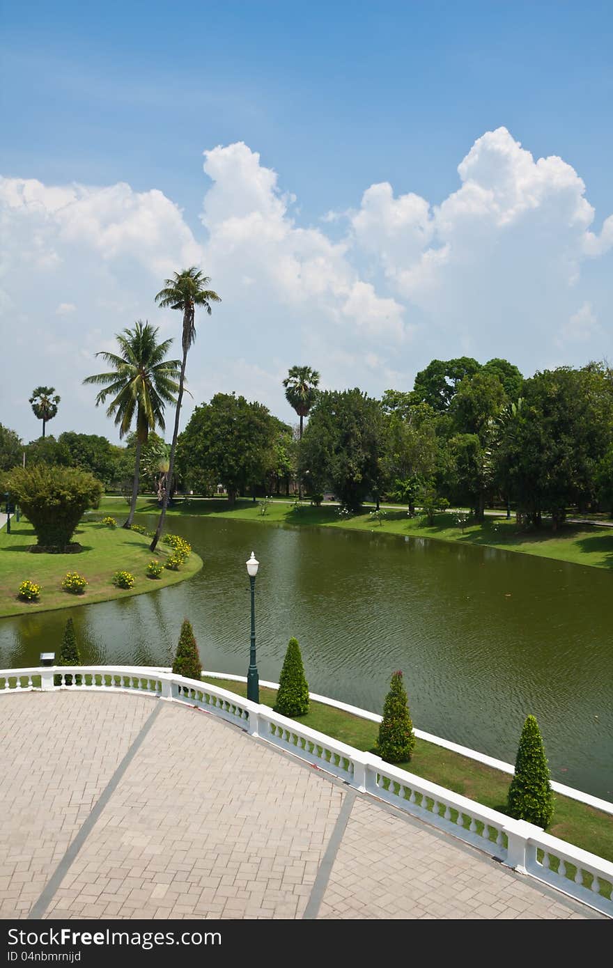 Landscaping in the garden