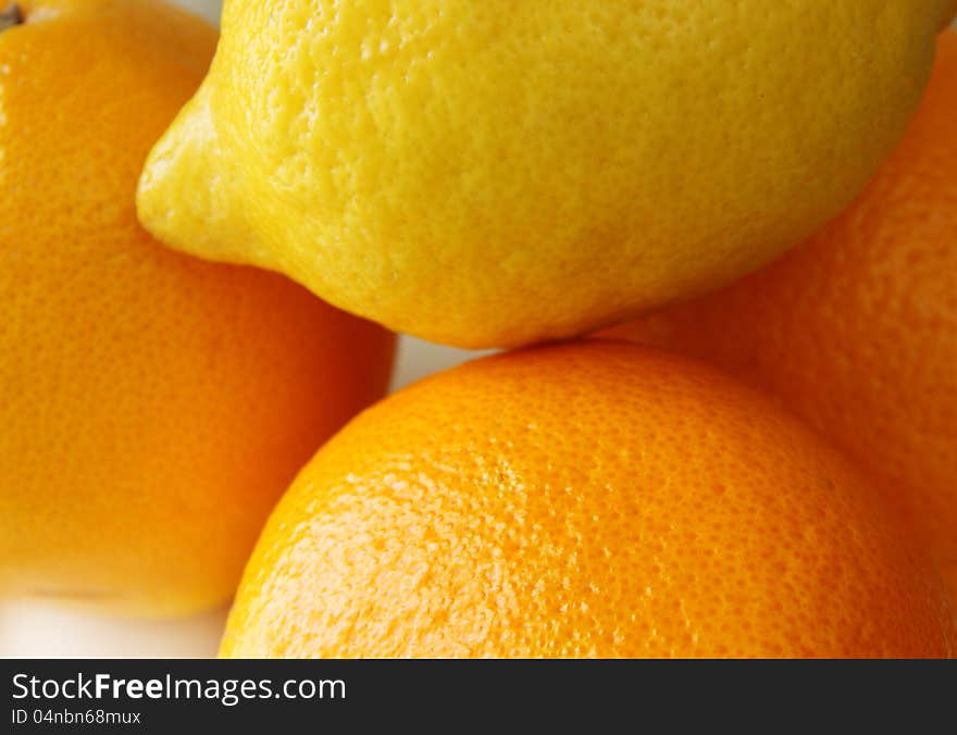 Lemon Orange Fruit Set