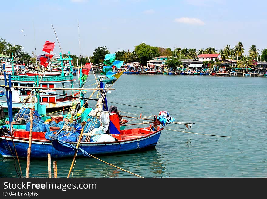 Colorful Fishing Boat In Thailand