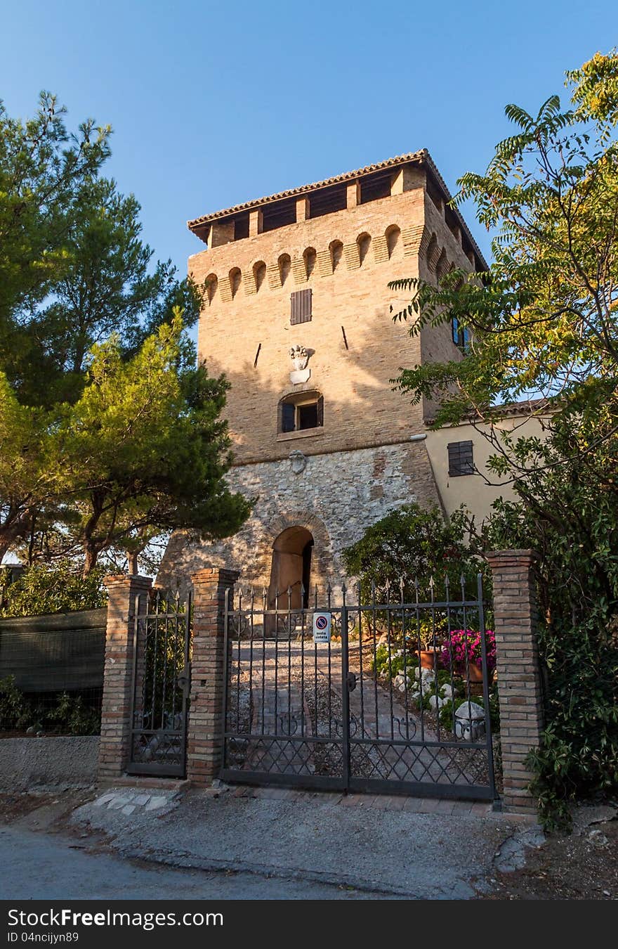 Watchtower de Bosis, conero, portonovo,. Watchtower de Bosis, conero, portonovo,