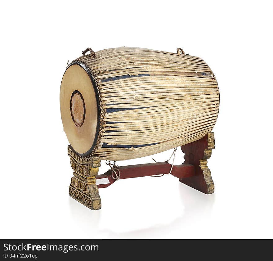 Thai ancient drum the Thai music instrument the Thai percussion equipment