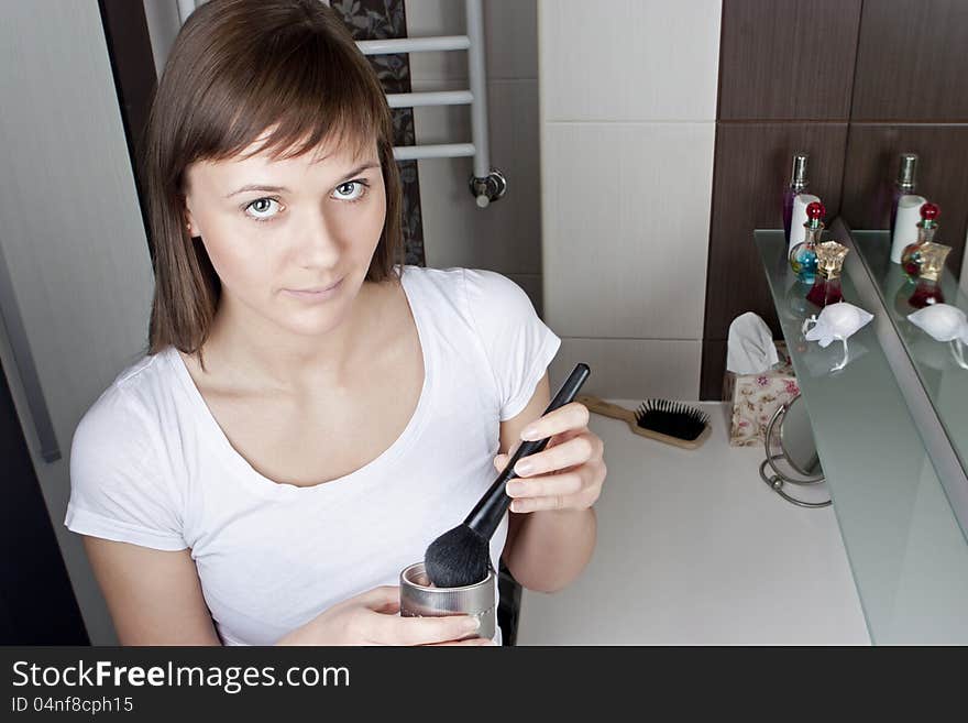 Girl In Bathroom