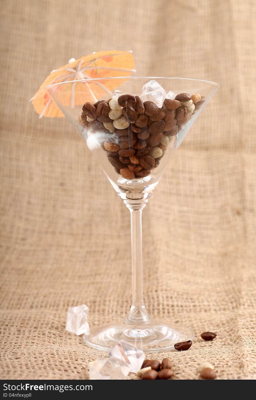 Coffee in a glass