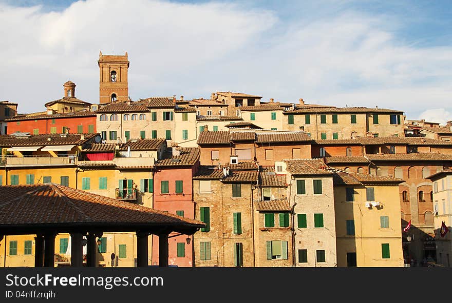 A view of  Siena, Tuscan, Italy. A view of  Siena, Tuscan, Italy.