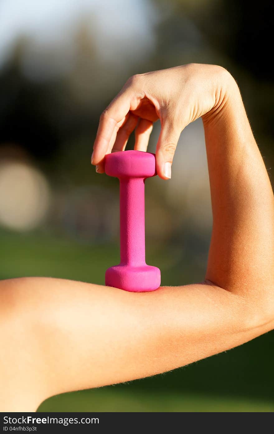 Hand With A Dumbbell