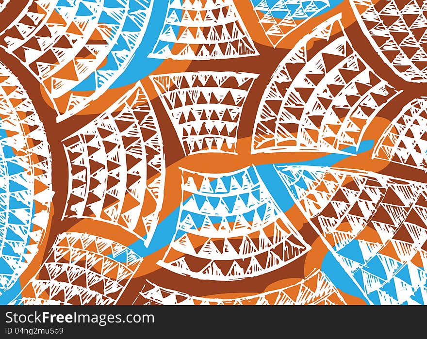 Abstract textile pattern with aztec form and feel. Combination hand drawn and elements. Abstract textile pattern with aztec form and feel. Combination hand drawn and elements.