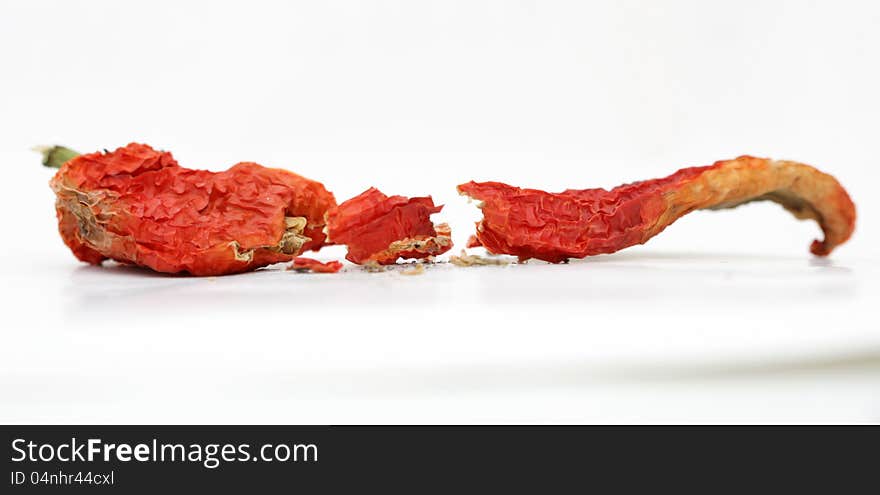 Pic of red hot dried pepper