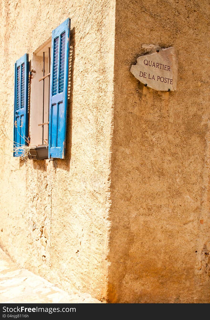 Old village house in Corsica in the morning time. Old village house in Corsica in the morning time