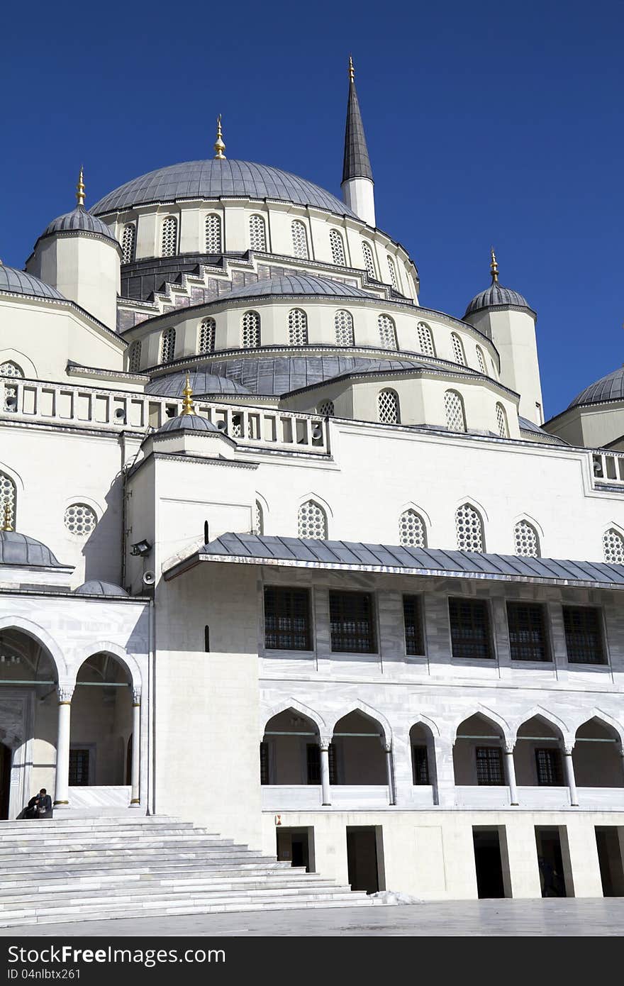 Kocatepe Mosque in Ankara, the capital city of Turkey