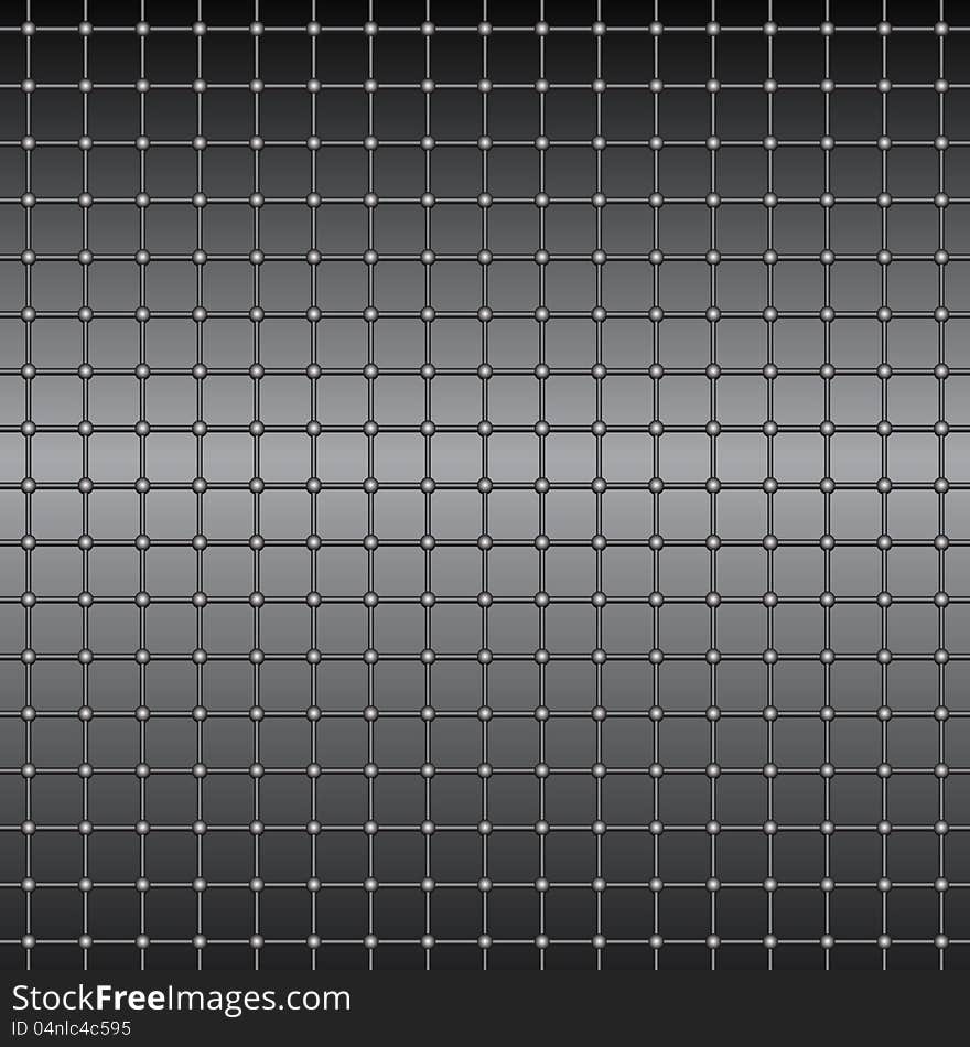 Metal grating connection background