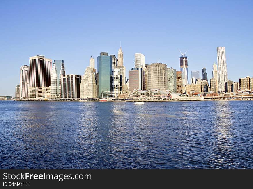 New york city - Manhattan, view from brooklyn