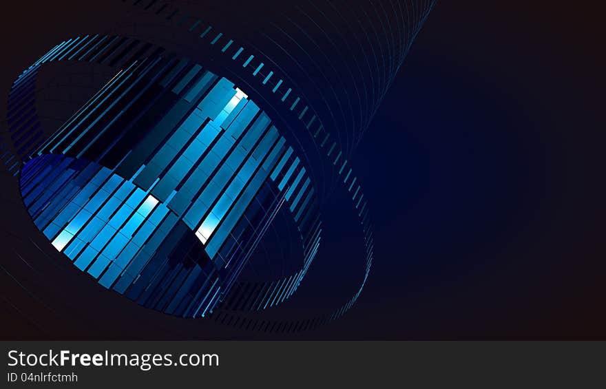 Abstract structure over dark background. Abstract structure over dark background