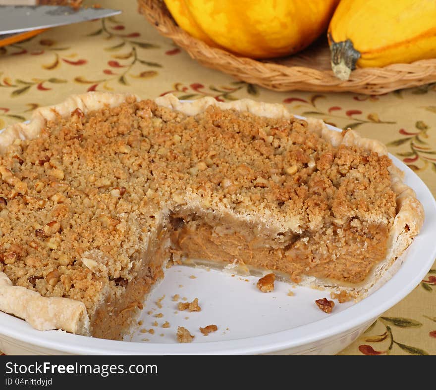 Sliced Pumpkin Pie