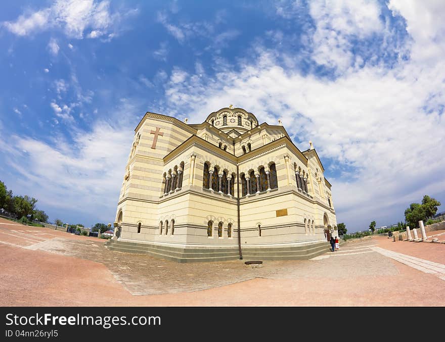 St Volodymyr's Cathedral-orthodox temple on the territory of the Tauric Chersonesos in Sevastopol. St Volodymyr's Cathedral-orthodox temple on the territory of the Tauric Chersonesos in Sevastopol