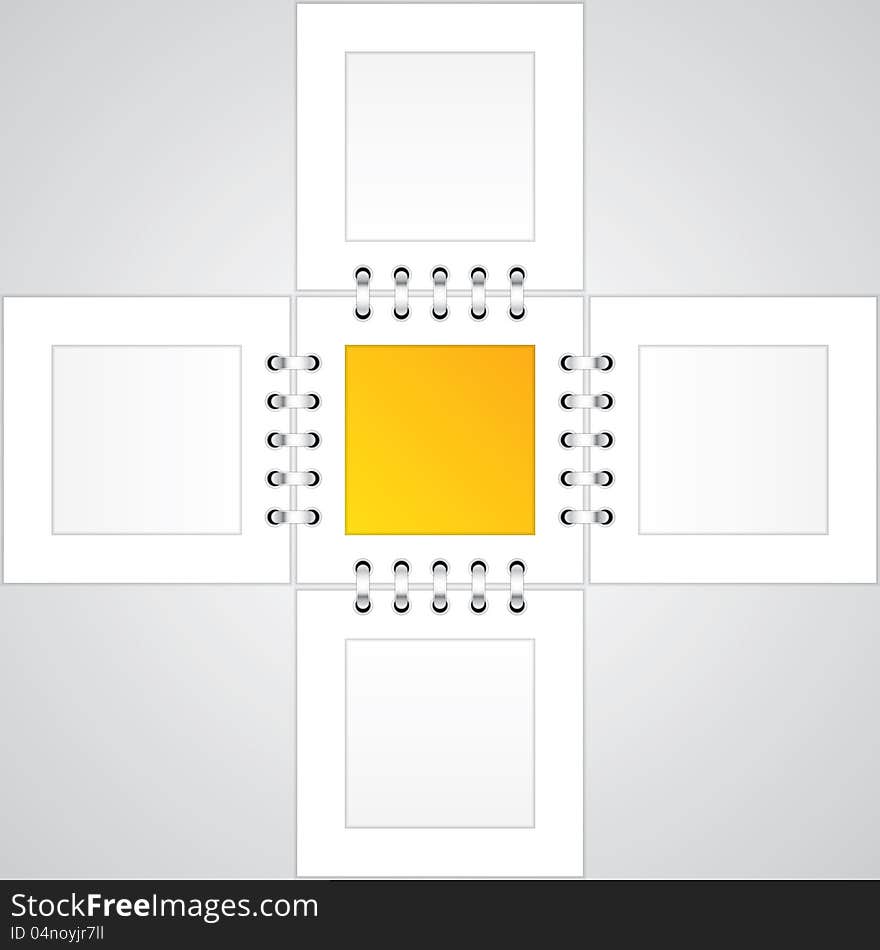 Presentation Template. Yellow Business vector