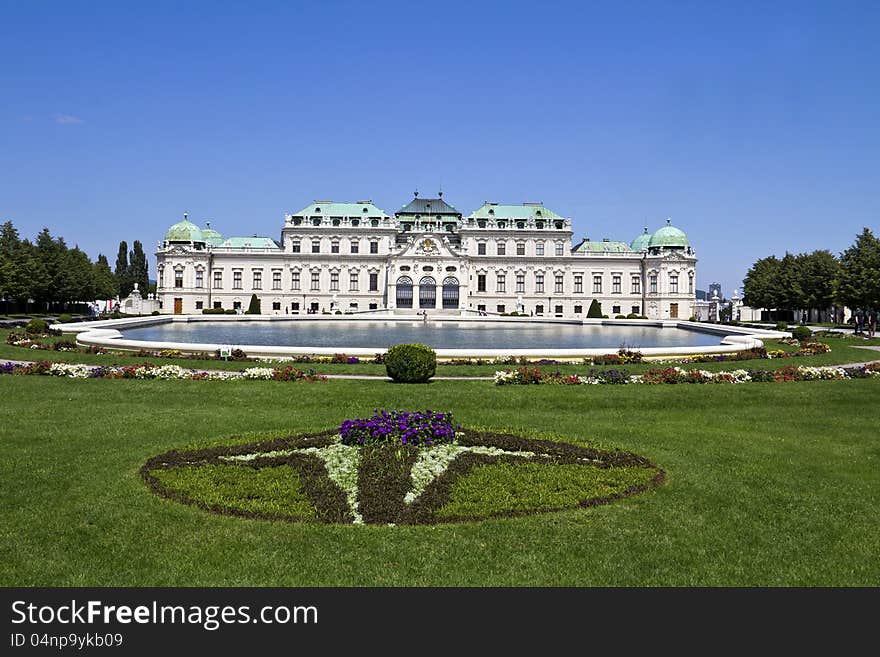 Belvedere palace and garden, Vienna, Austria