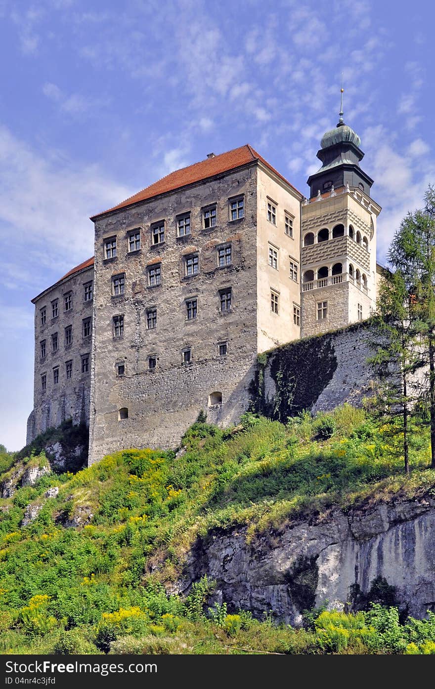 Historic castle Pieskowa Skala near Krakow in Poland. Historic castle Pieskowa Skala near Krakow in Poland