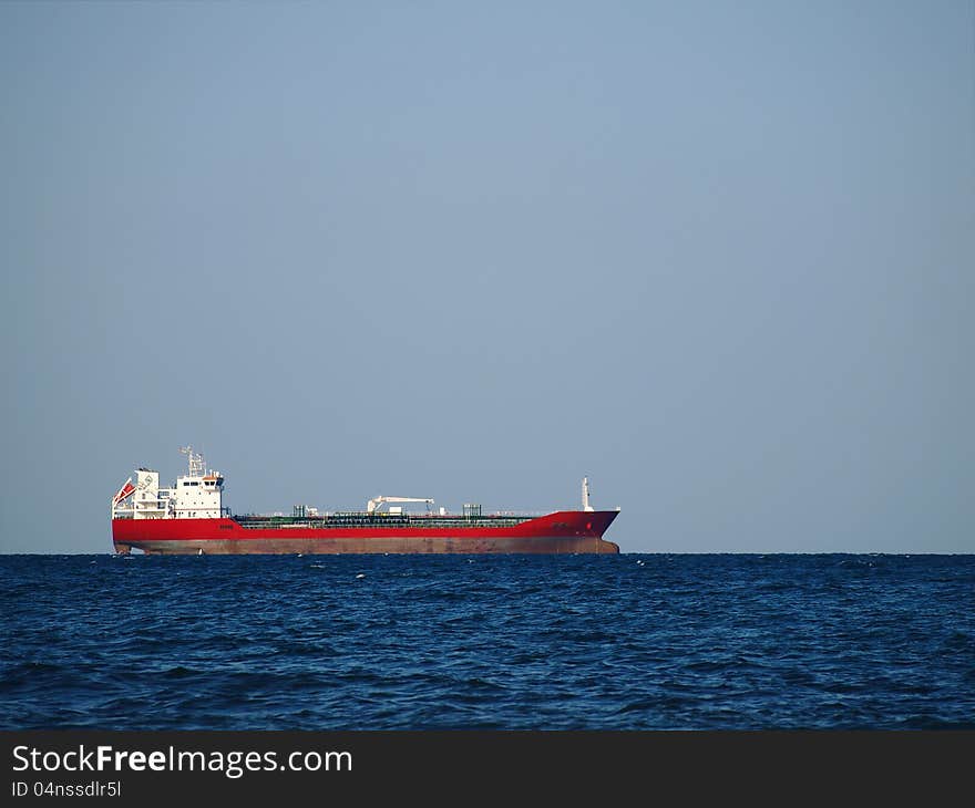 Industrial big ship on Black Sea, Ukraine. Industrial big ship on Black Sea, Ukraine