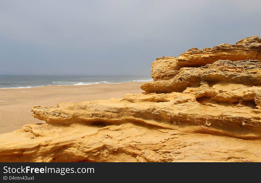 Nazare Rocks, Portugal