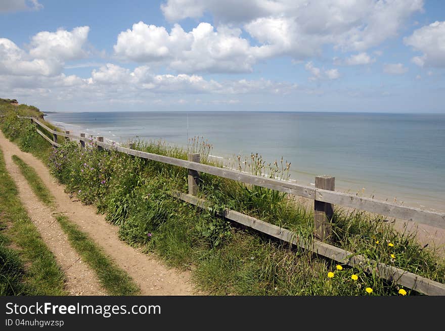 Coastal path at Sheringham