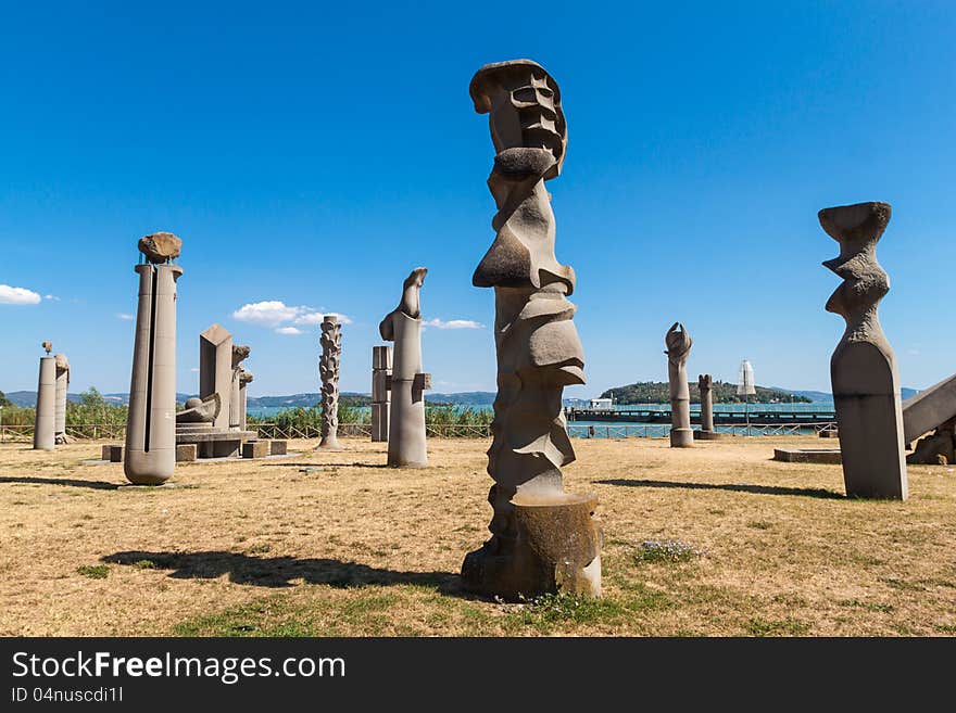 Columns of campo del sole. Columns of campo del sole