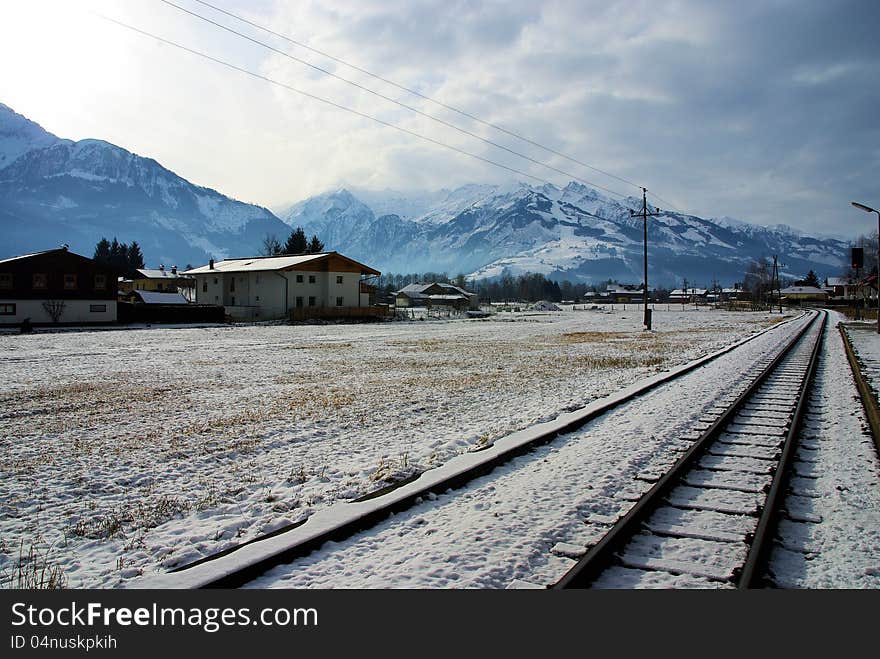 Village of Zell am See in Austria