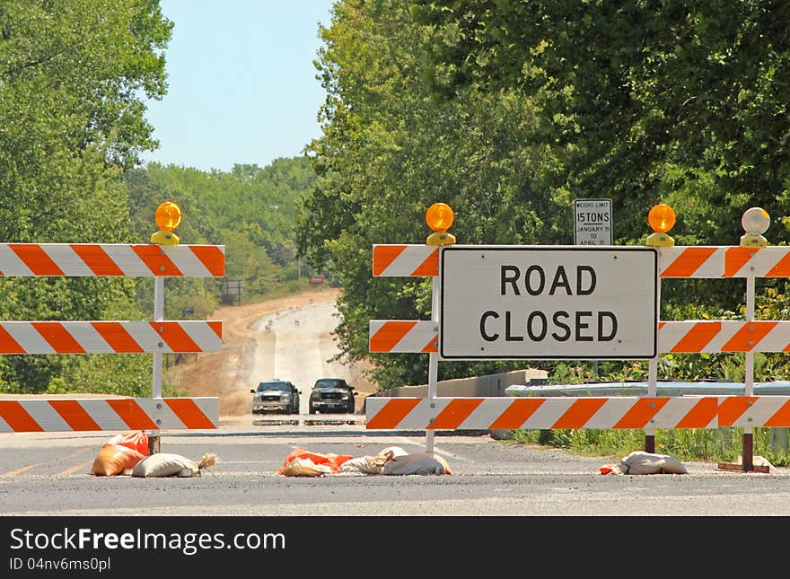 Road Closed Sign