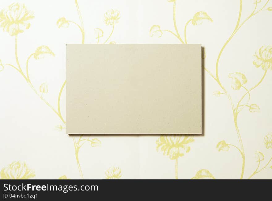 Cardboard Rectangle On Wallpaper 02