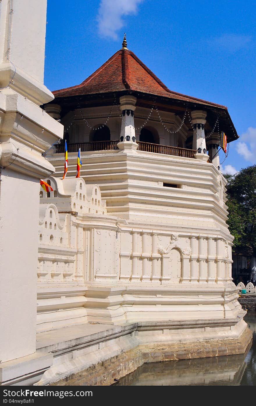 Exterior Buddha Temple of the Tooth, Sri Lanka. Exterior Buddha Temple of the Tooth, Sri Lanka