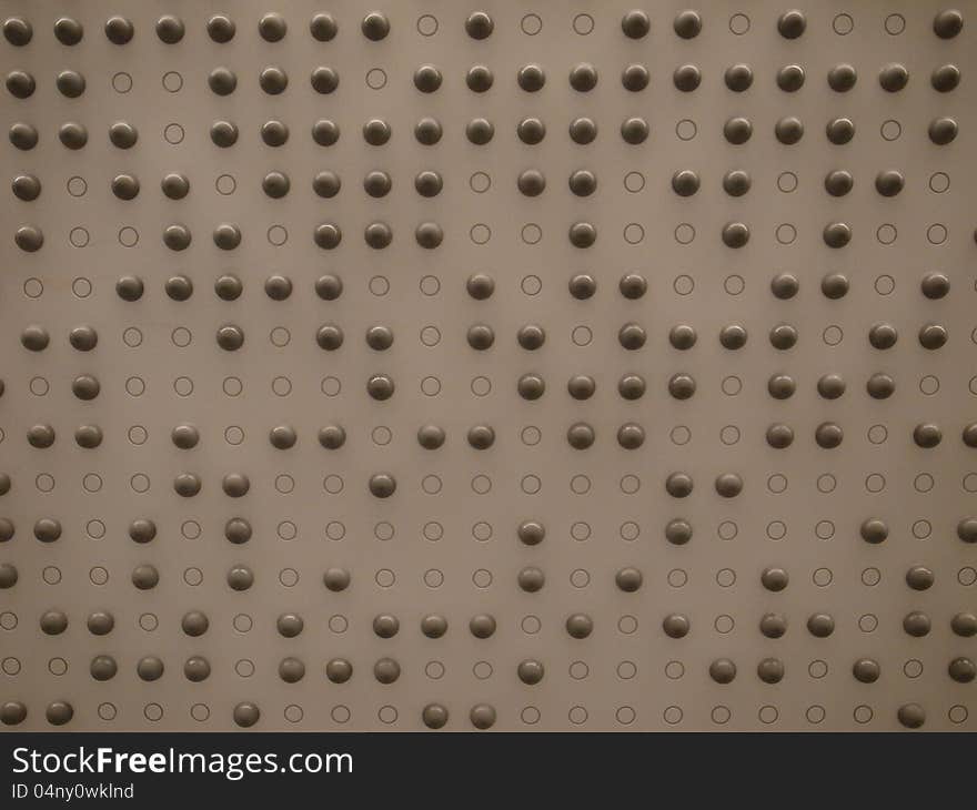 A Wall With Little Spheres