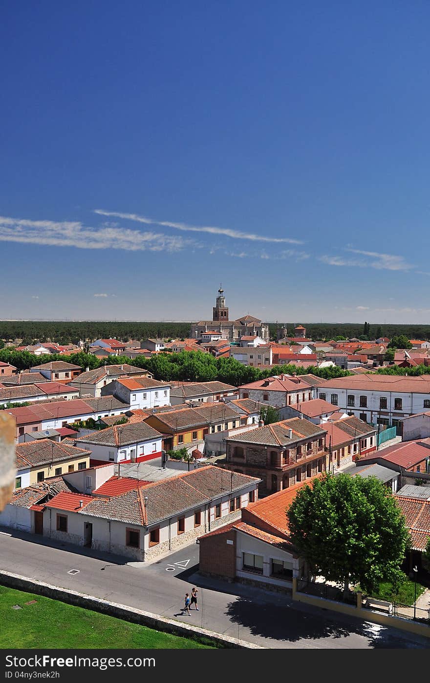 View of the village of Coca, Castile, Spain. View of the village of Coca, Castile, Spain