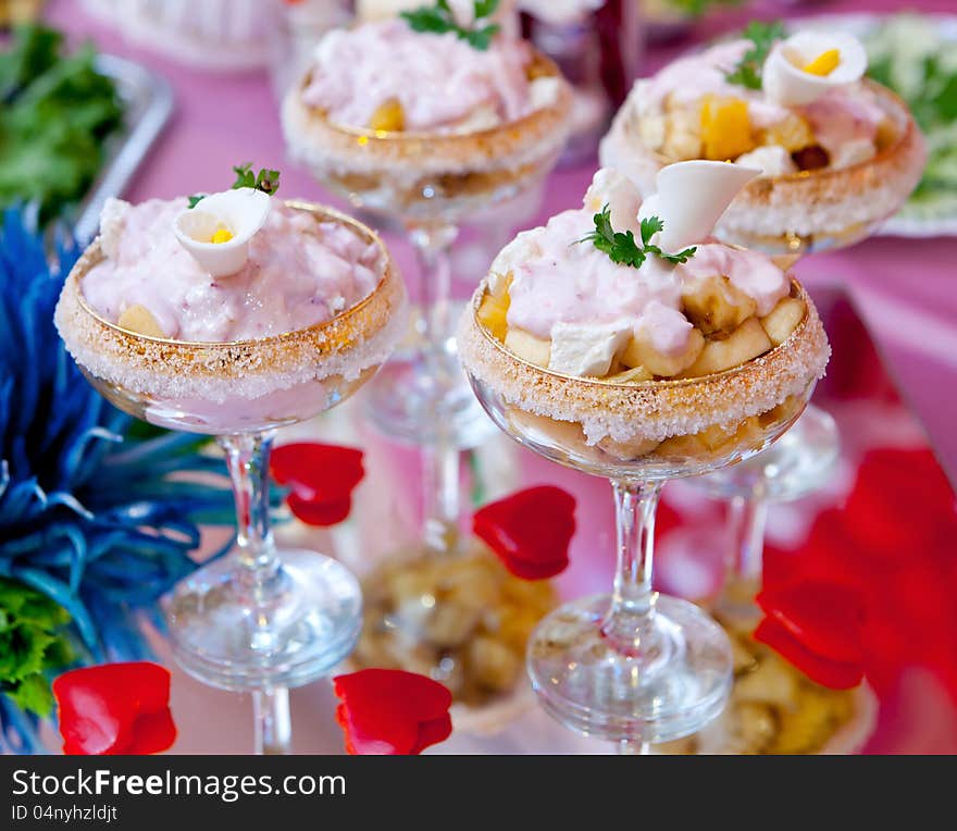 Dessert In A Glass Salad Bowl