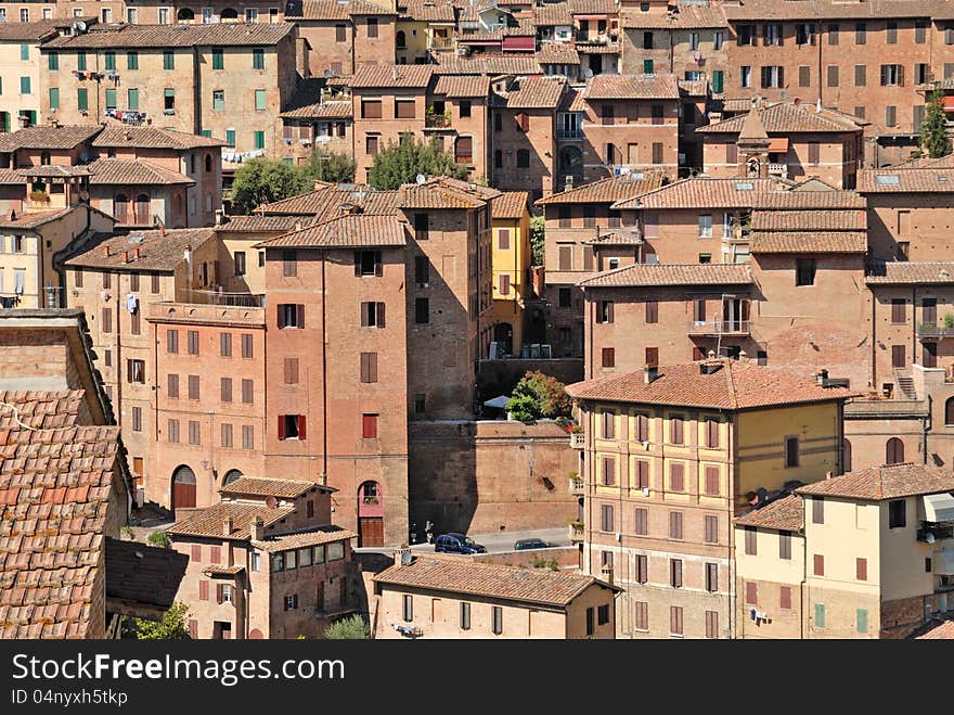 Siena - Tuscany houses, Italy