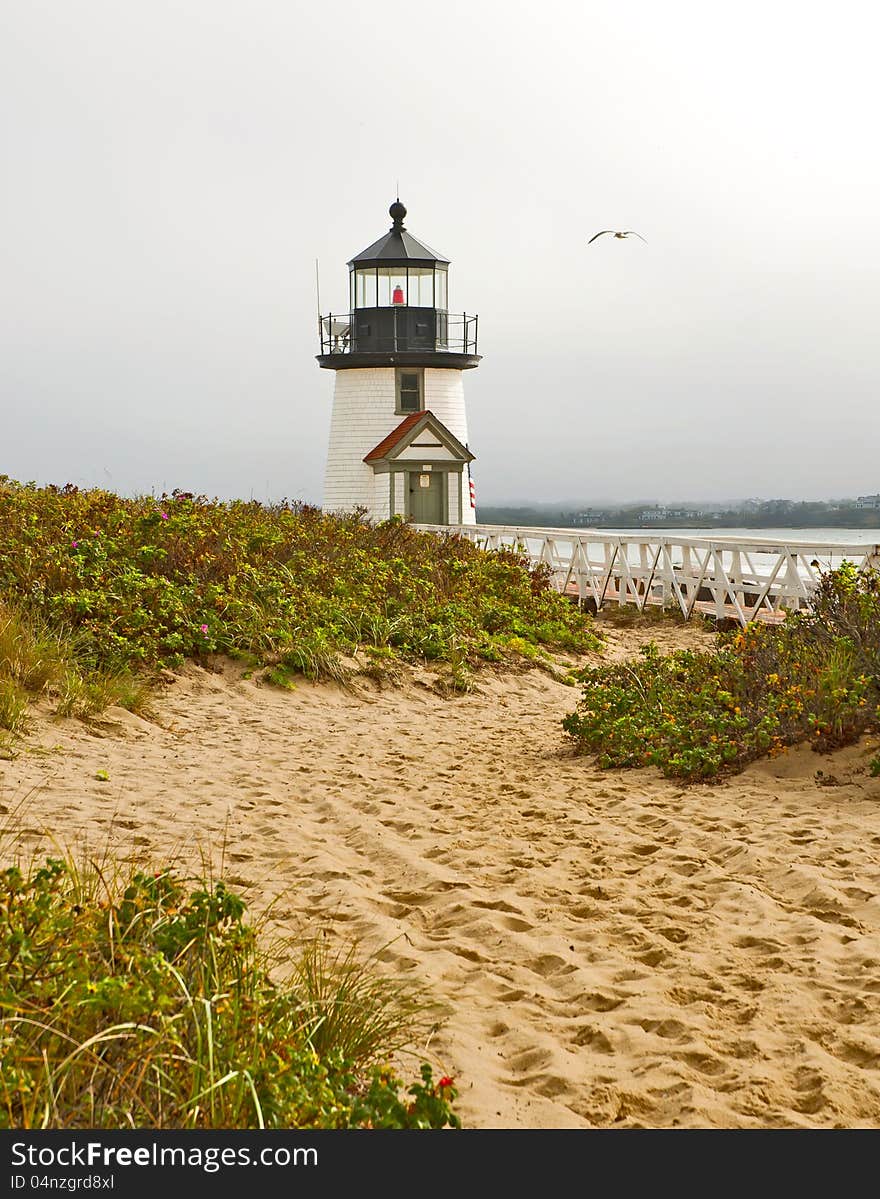 This is one of the Nantucket Light Houses that is on the main land.