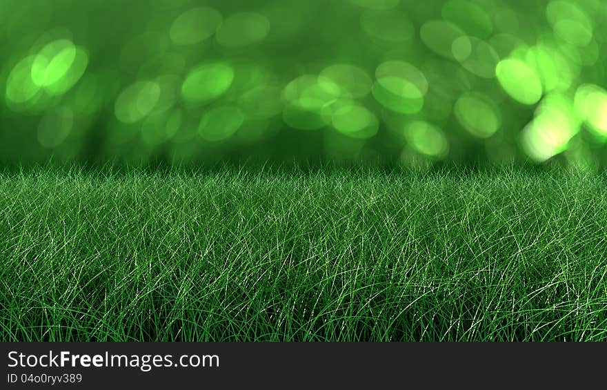 Close up backdrop of fresh thick grass