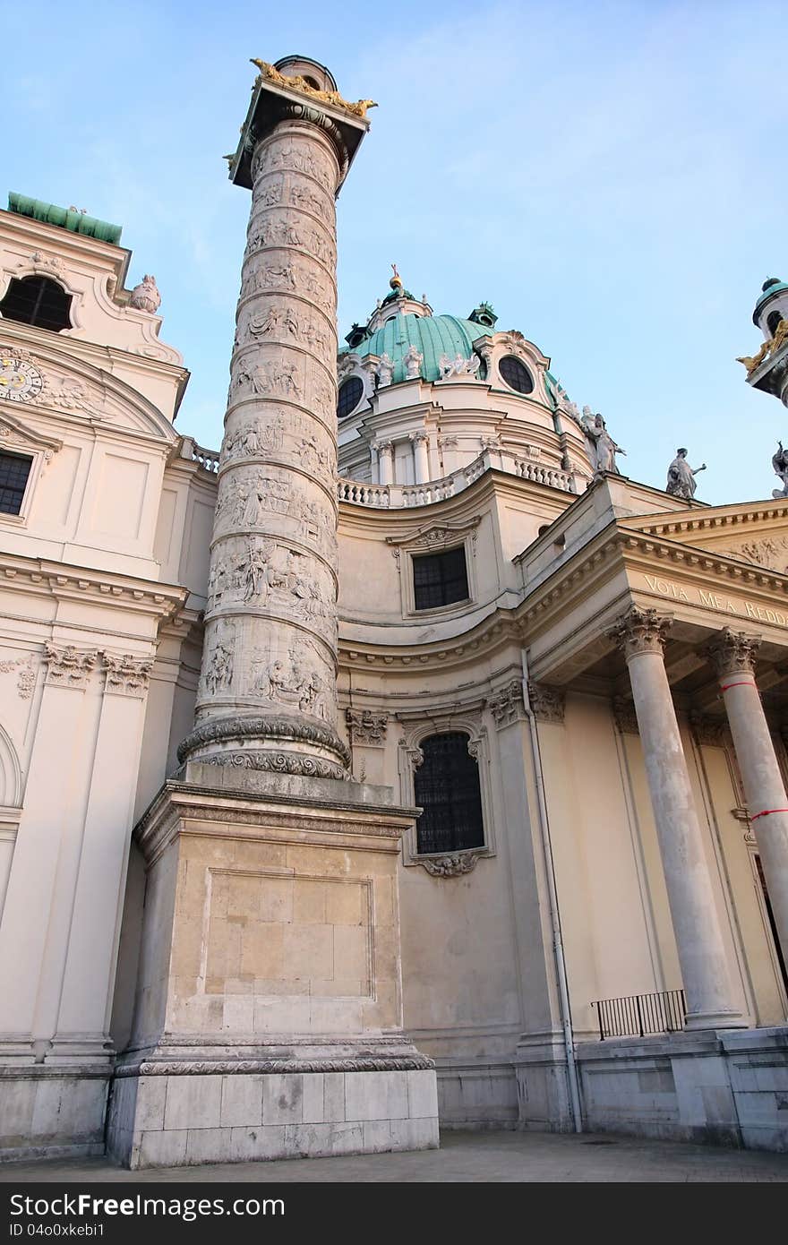 Karlskirche Church in Vienna, Austria