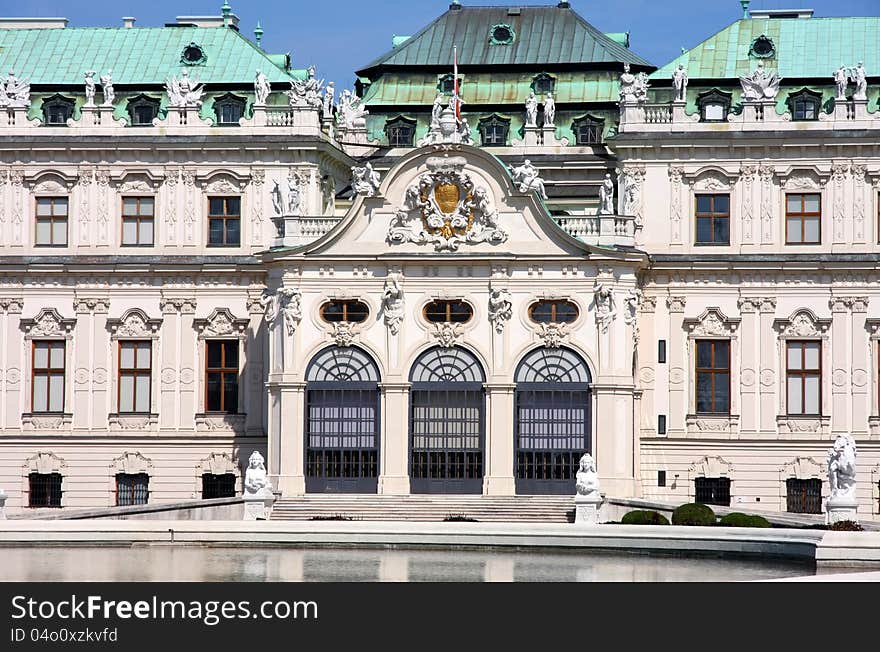 Belvedere in Vienna, Austria