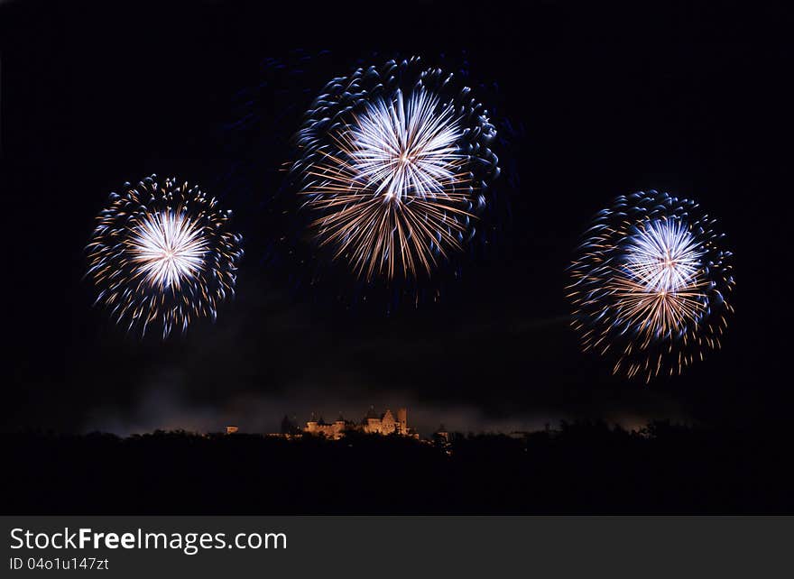 Fireworks in Carcassonne